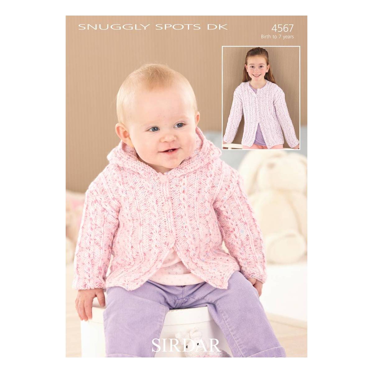Sirdar Snuggly Spots DK Cardigan Digital Pattern 4567