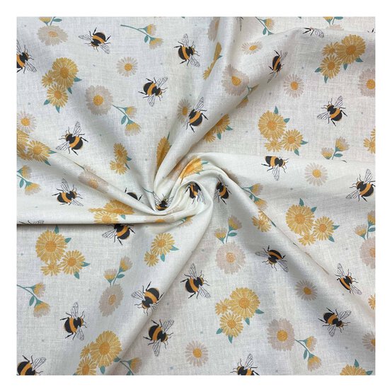 WI Queen Bee Cotton Fabric by the Metre