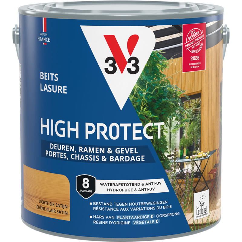 Lasure pour bois High Protect chêne clair 2,5 L V33