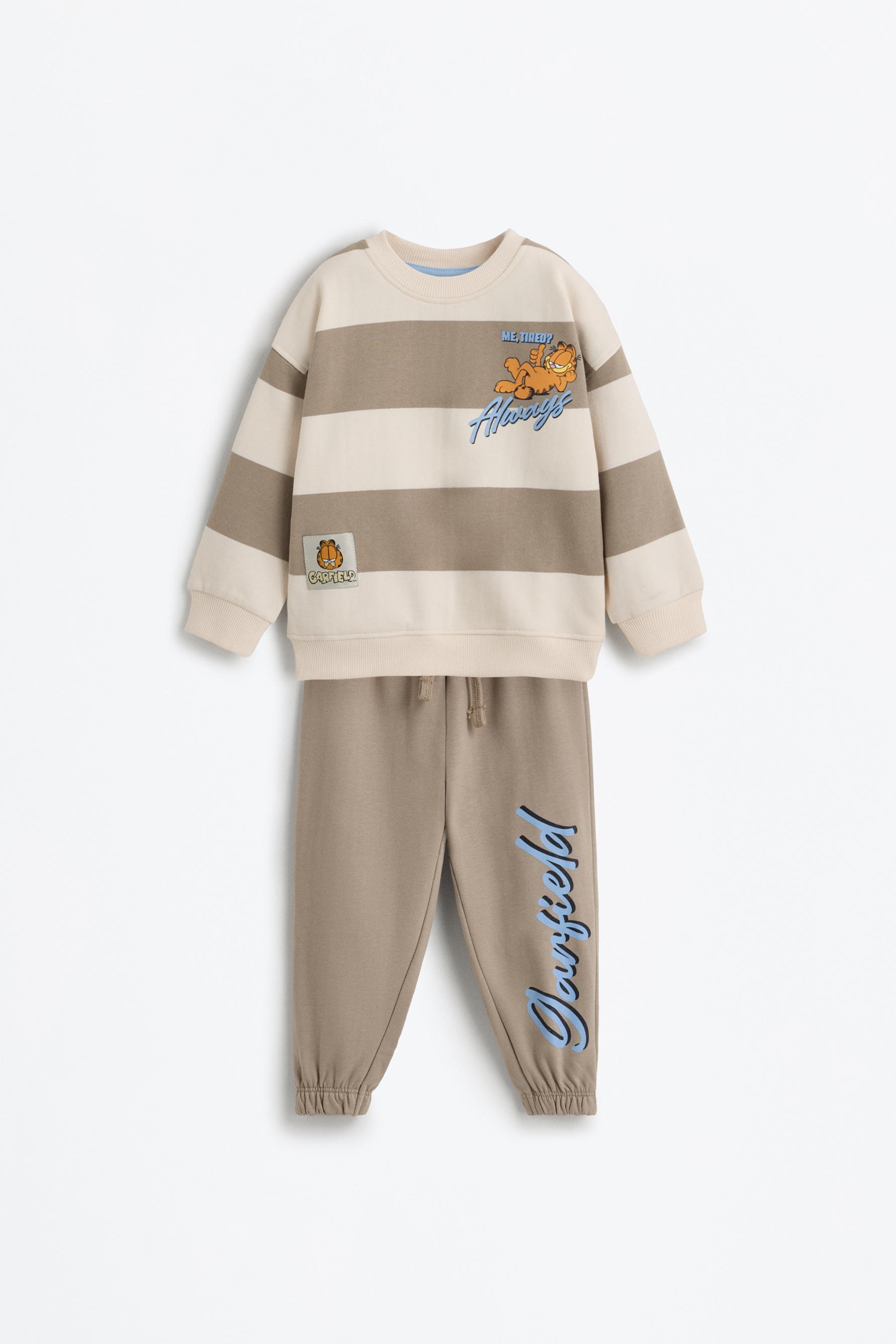 Conjunto Garfield ©Nickelodeon sudadera rayas y pantalón