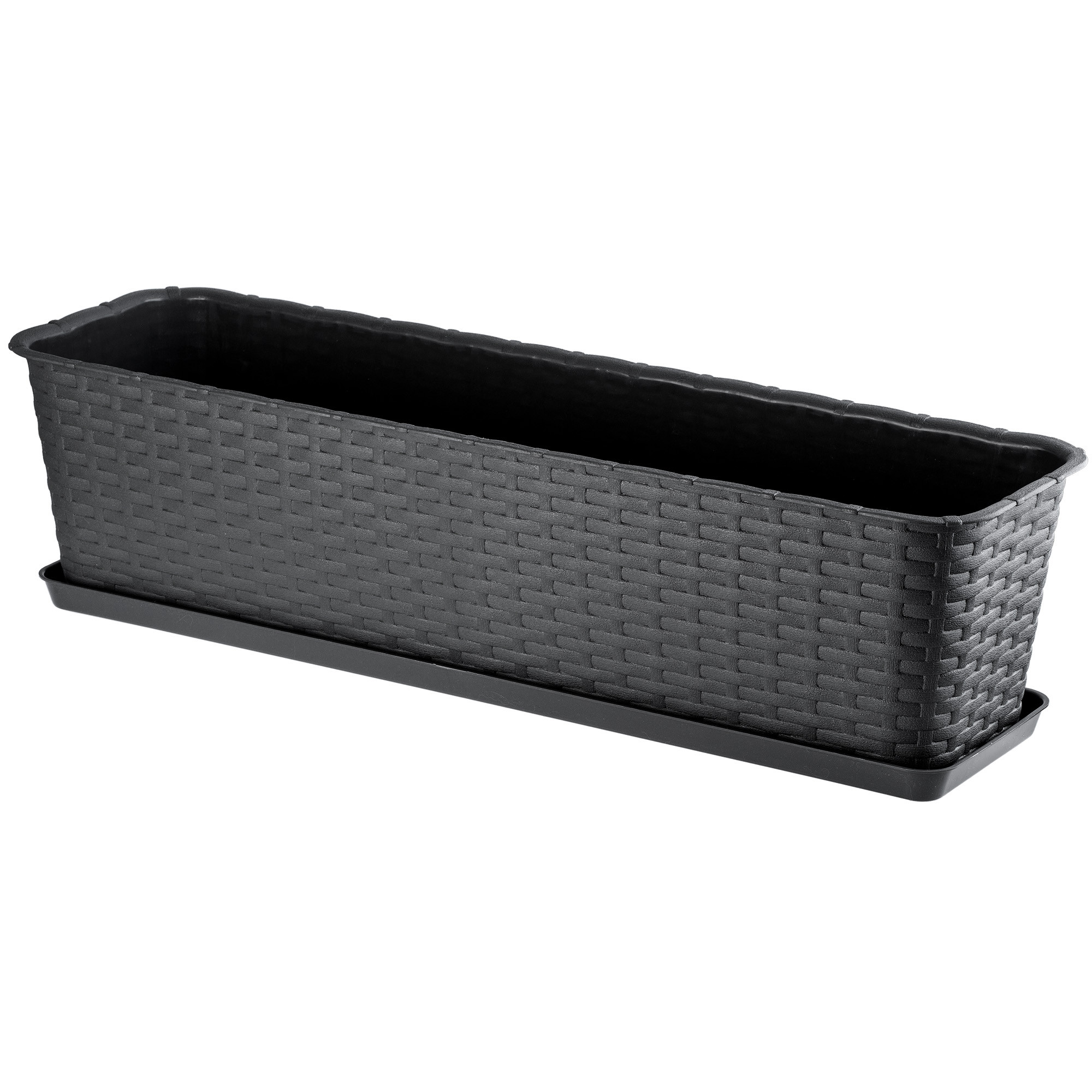 Skrzynka Balkonowa Donica Podstawka Antracyt 60cm