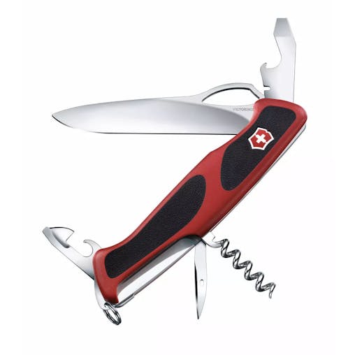 Victorinox Swiss Army Pocket Knife Ranger Grip 68 Red/Black | 11 Functions