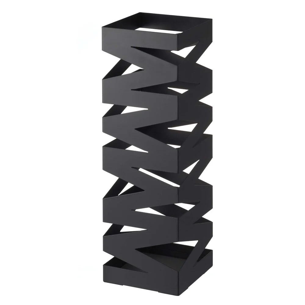 Rock White/ Black Umbrella Stand by Yamazaki Home