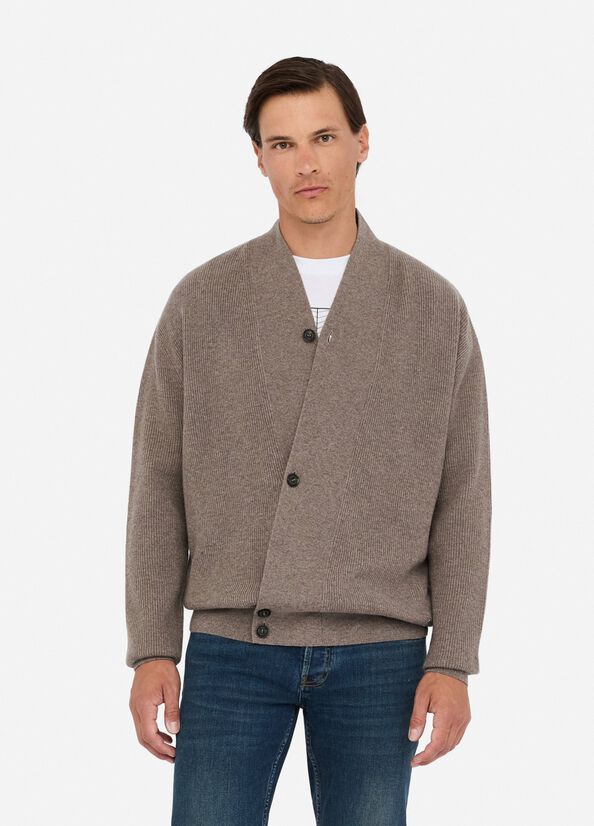 Cardigan in lana e cashmere