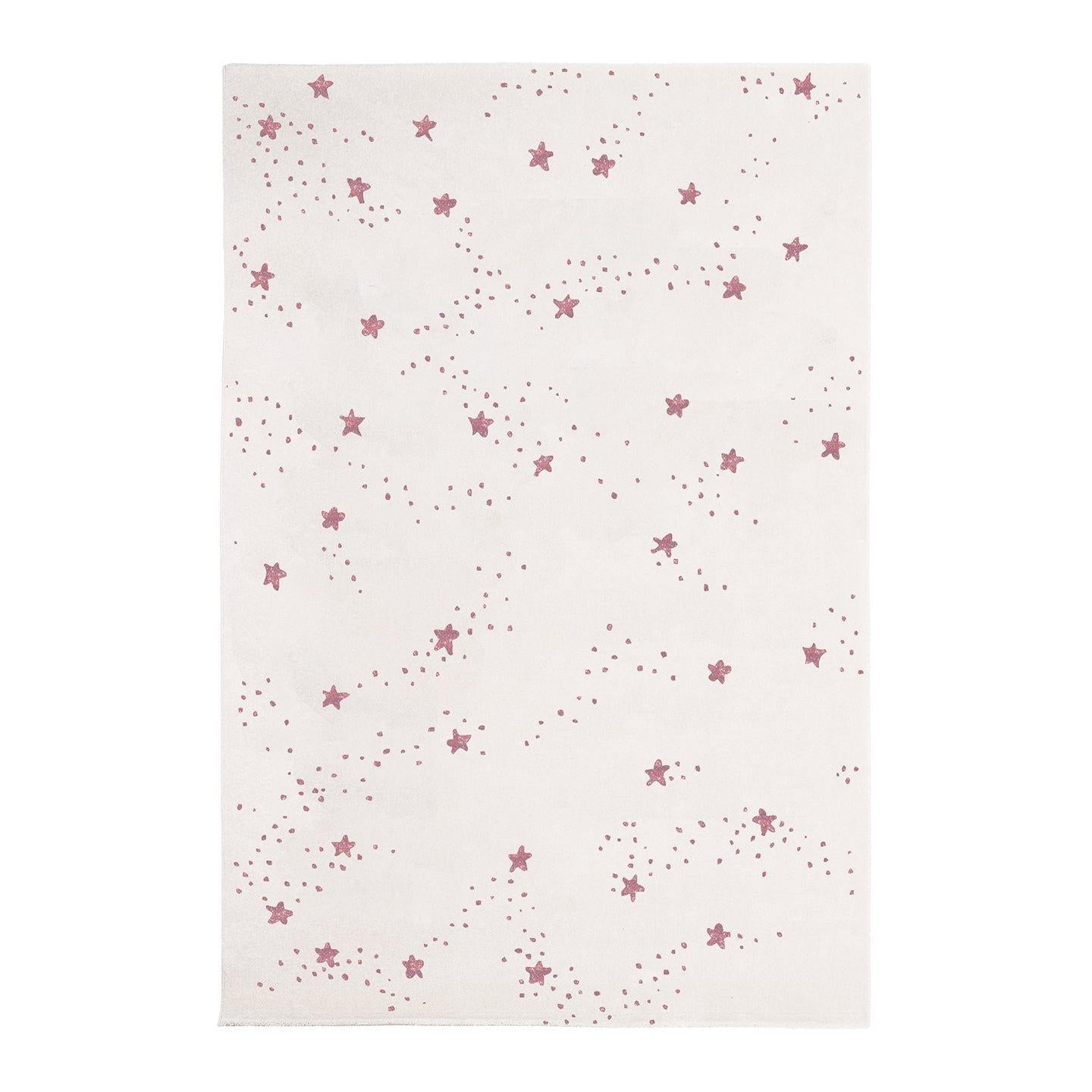 AFK Living vloerkleed - voor kinderen - roos - 80 x 150 cm