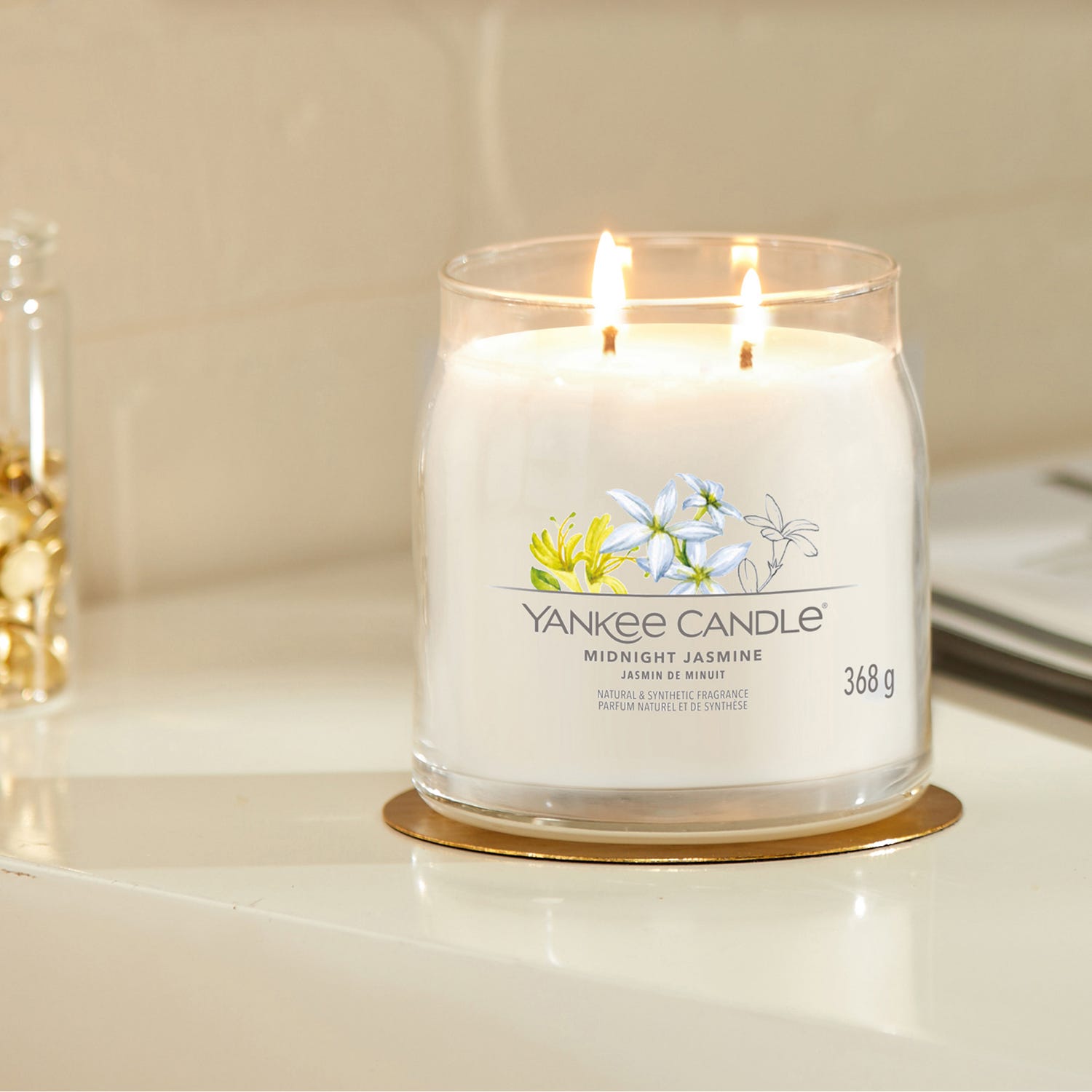 Midnight Jasmine, candela in giara media Yankee Candle