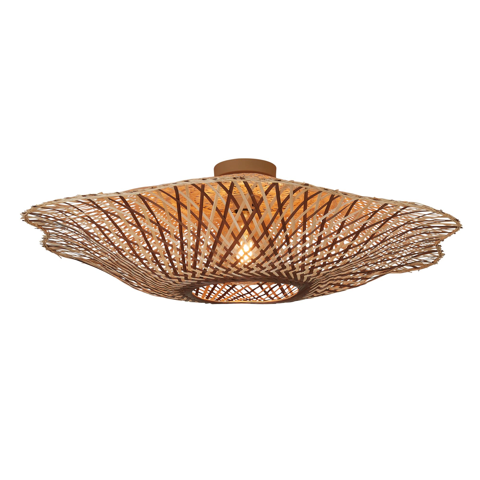 GOOD&MOJO plafonniere MADURA - bruin - Ø87cm