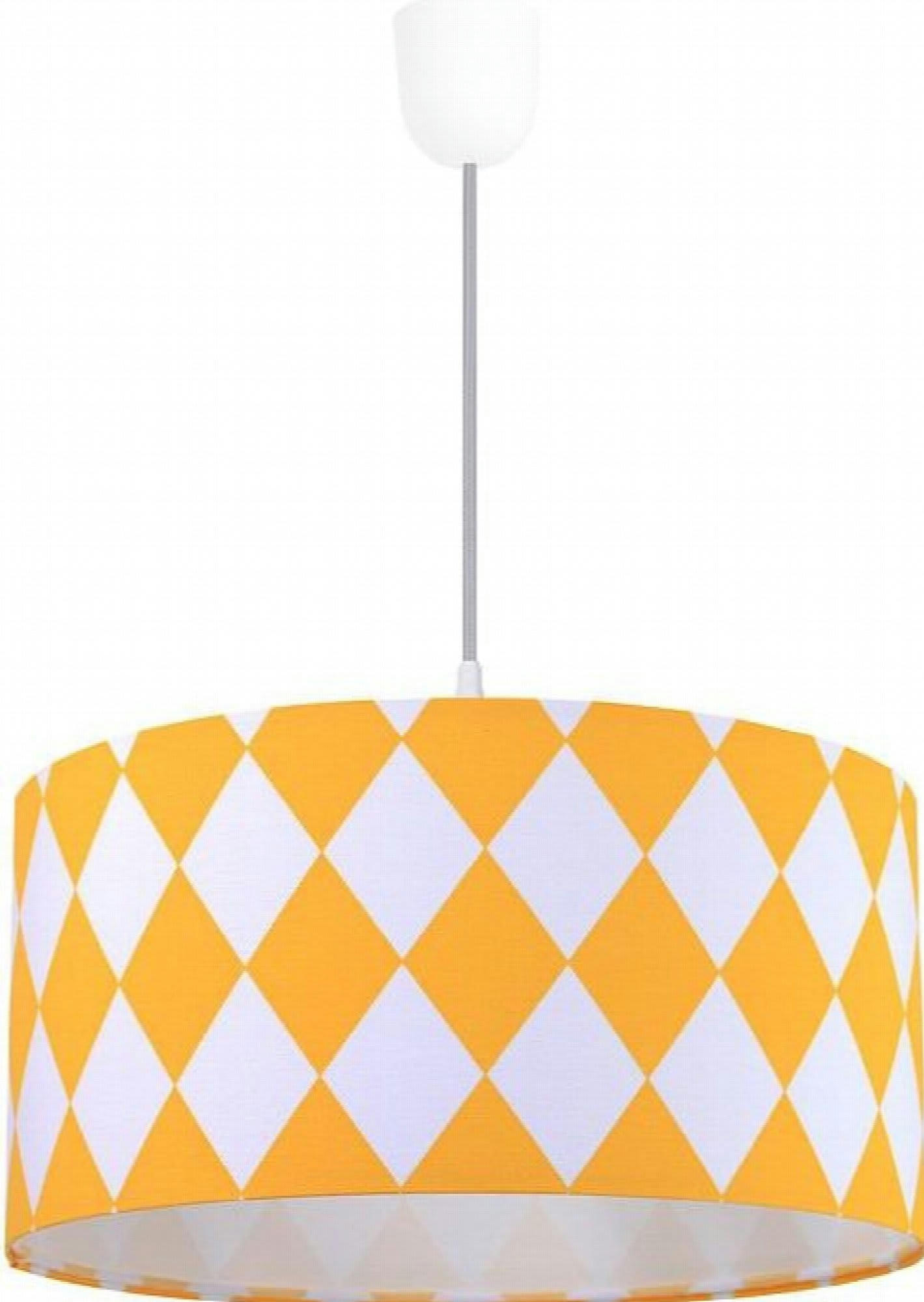 CLASSIC - Suspension Tissu Orange 40x40x102 cm