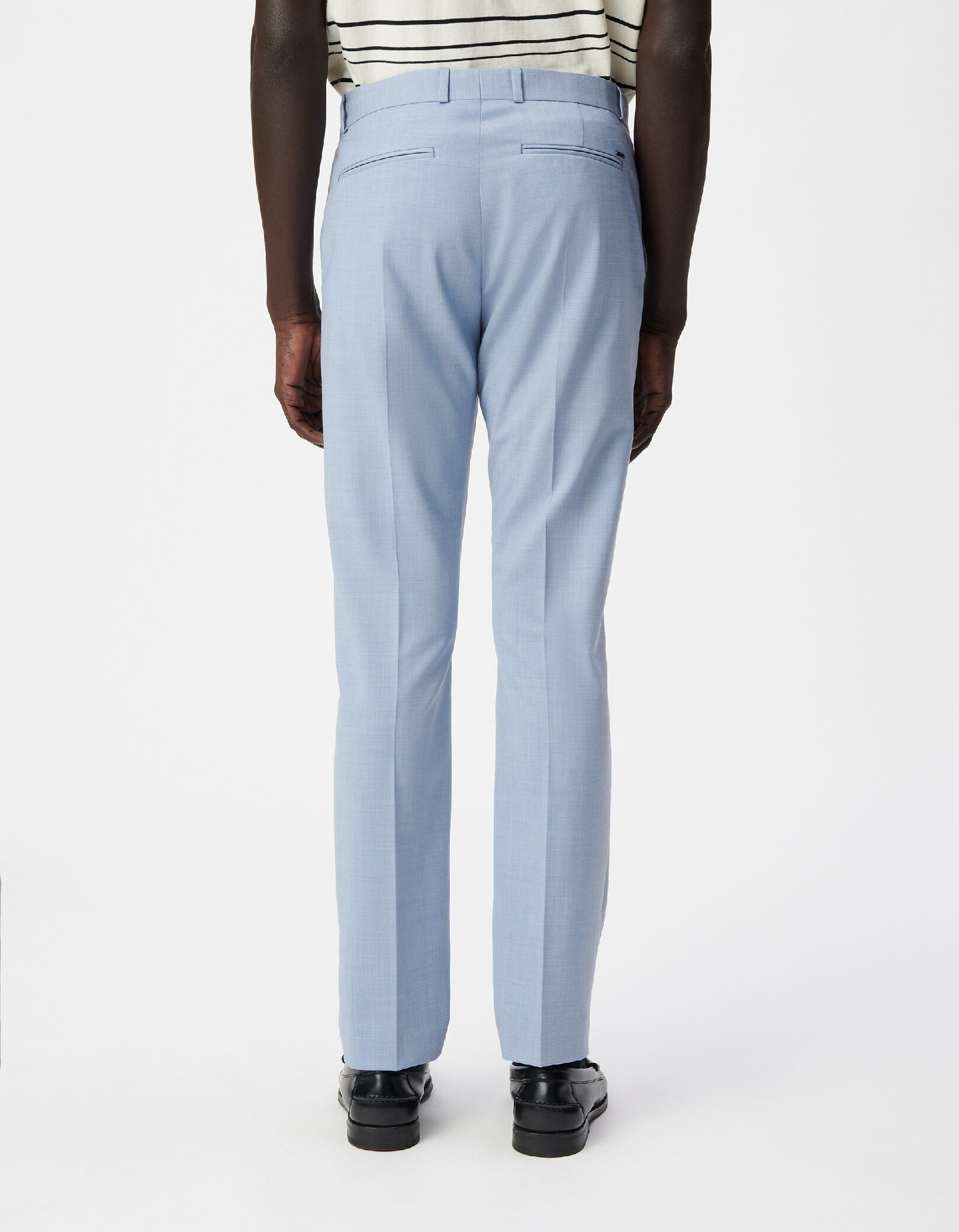 Pantalon de costume bleu ciel faux-uni TRAVEL SUIT Homme