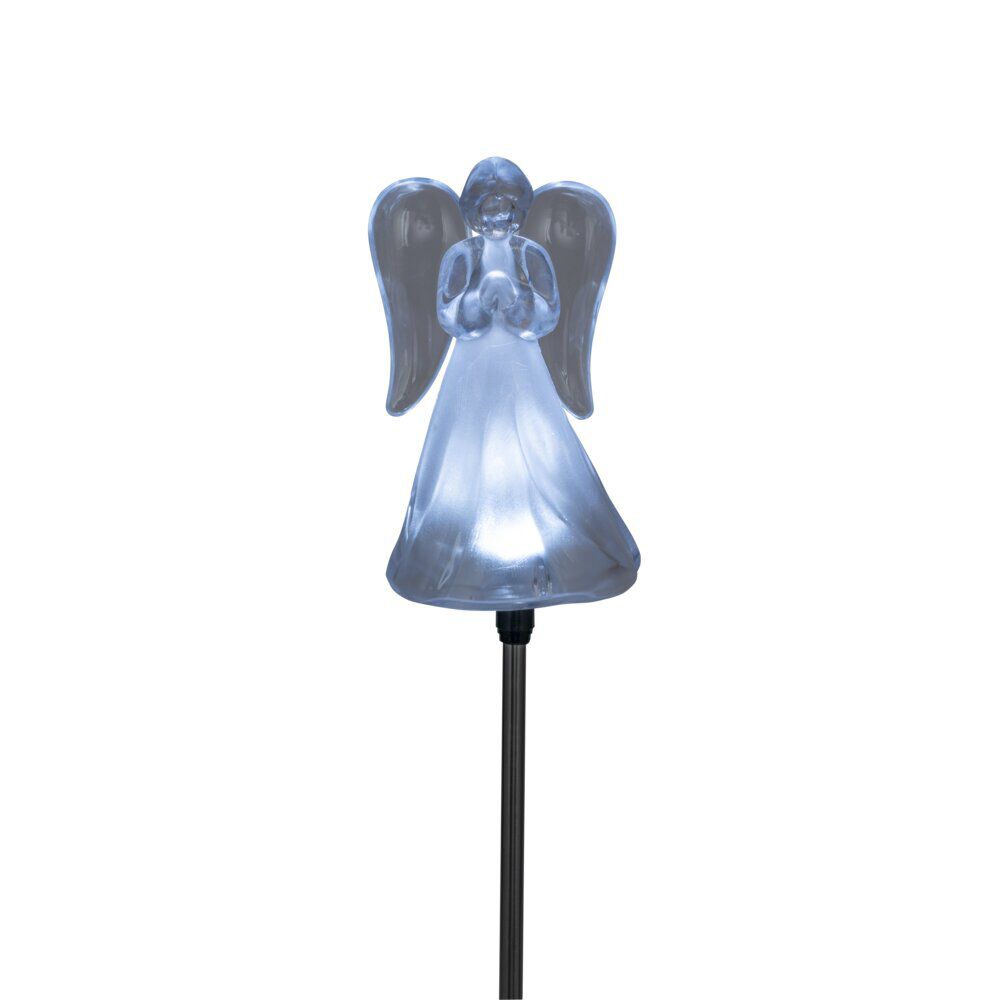 Piquet funéraire solaire ange commémoratif à LED H86cm