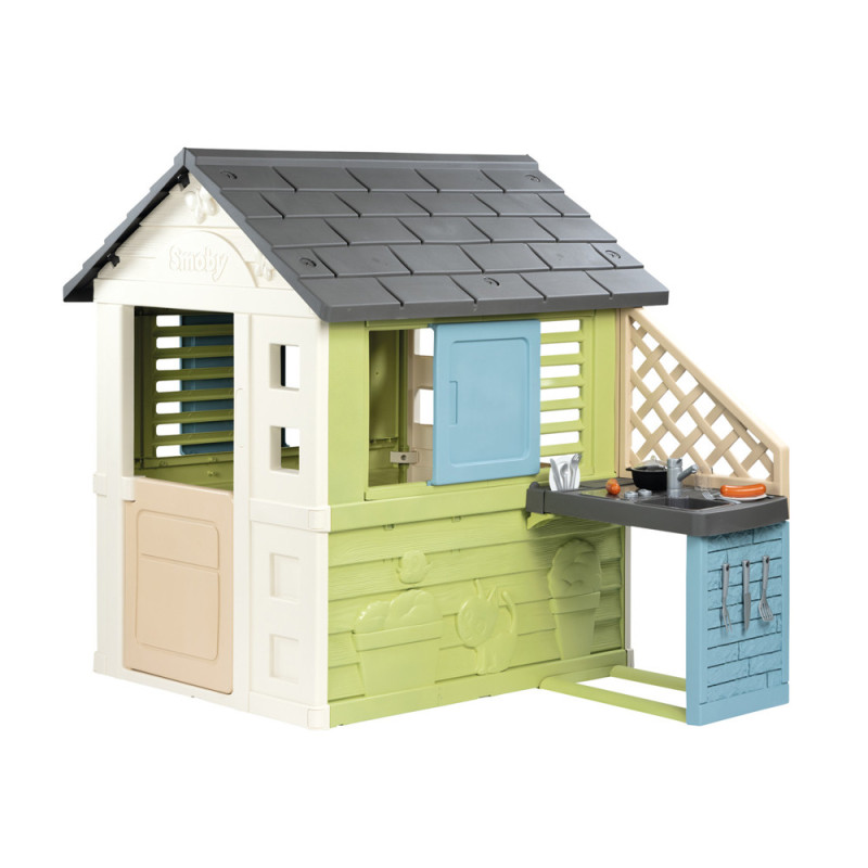 Maisonnette pour enfant Pretty et cuisine d'été 1,45 x 1,1 x 1,27 m SMOBY
