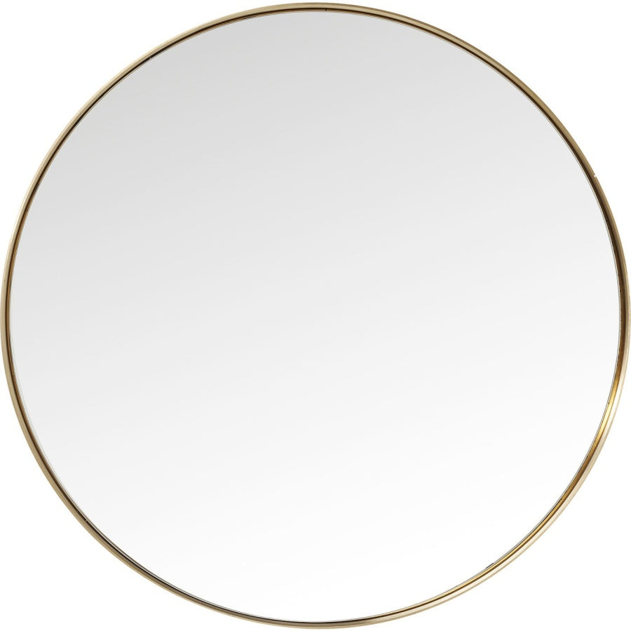 Kare Design Curve Spiegel Rond - Ø100cm - Messing