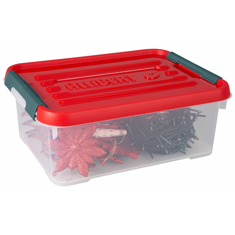 Box de rangement de Noël avec couvercle clips 12 L