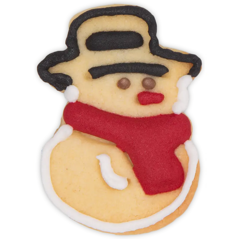 Ausstecher 10er-Set Schneemann