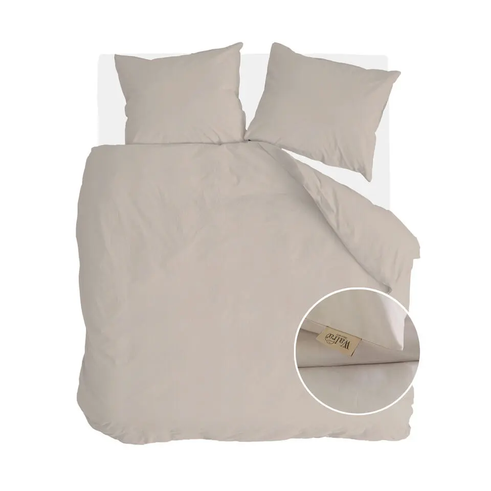Walra - Dekbedovertrek Neutral Nest - 240x220 cm - Zand