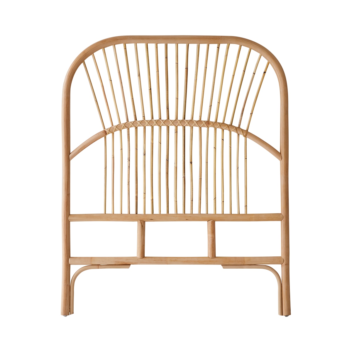 Tikamoon Rotan hoofdbord 90 cm - Naturel