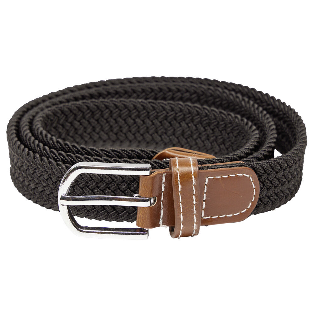 Ceinture homme tressée 105cm (2 modèles noir ou marron)