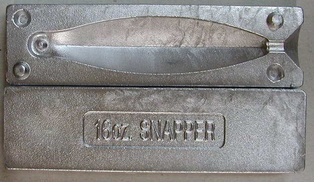 Seahorse 16 oz Snapper Sinker Mould- Made In Australia