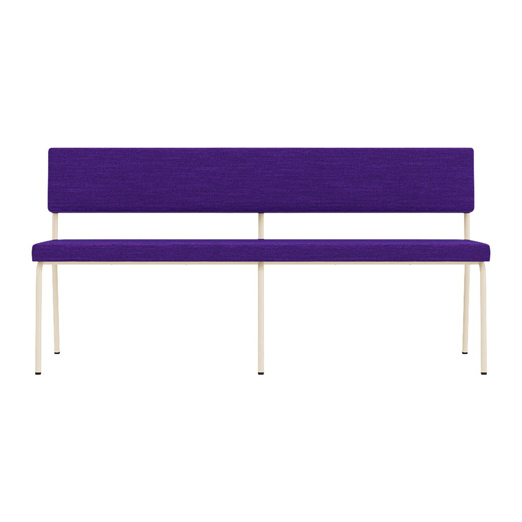 FÉST Monday 2-zits Eetkamerbank - Steelcut Quartet - Purple / Sand