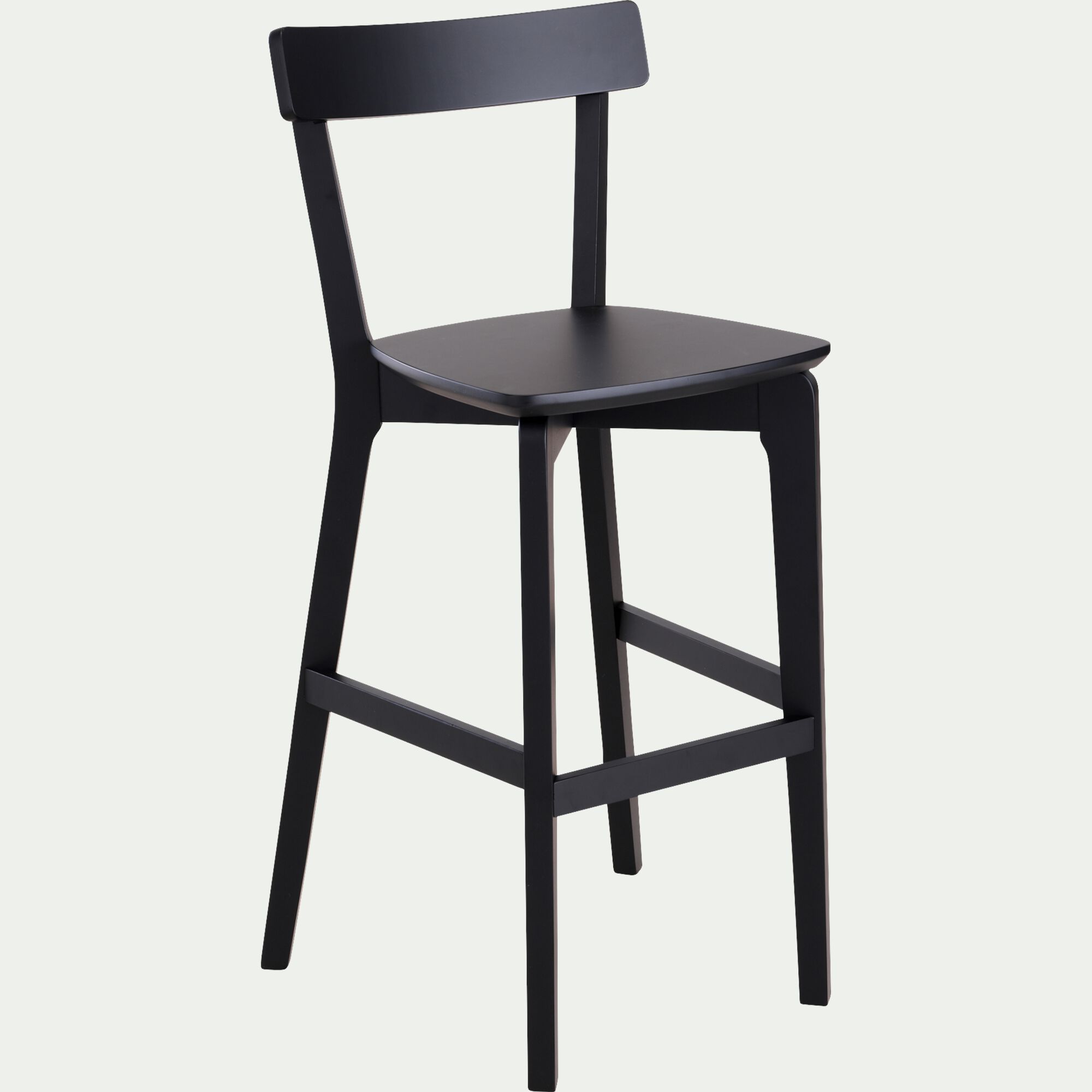 SUZIE - Chaise de bar H75cm - noir