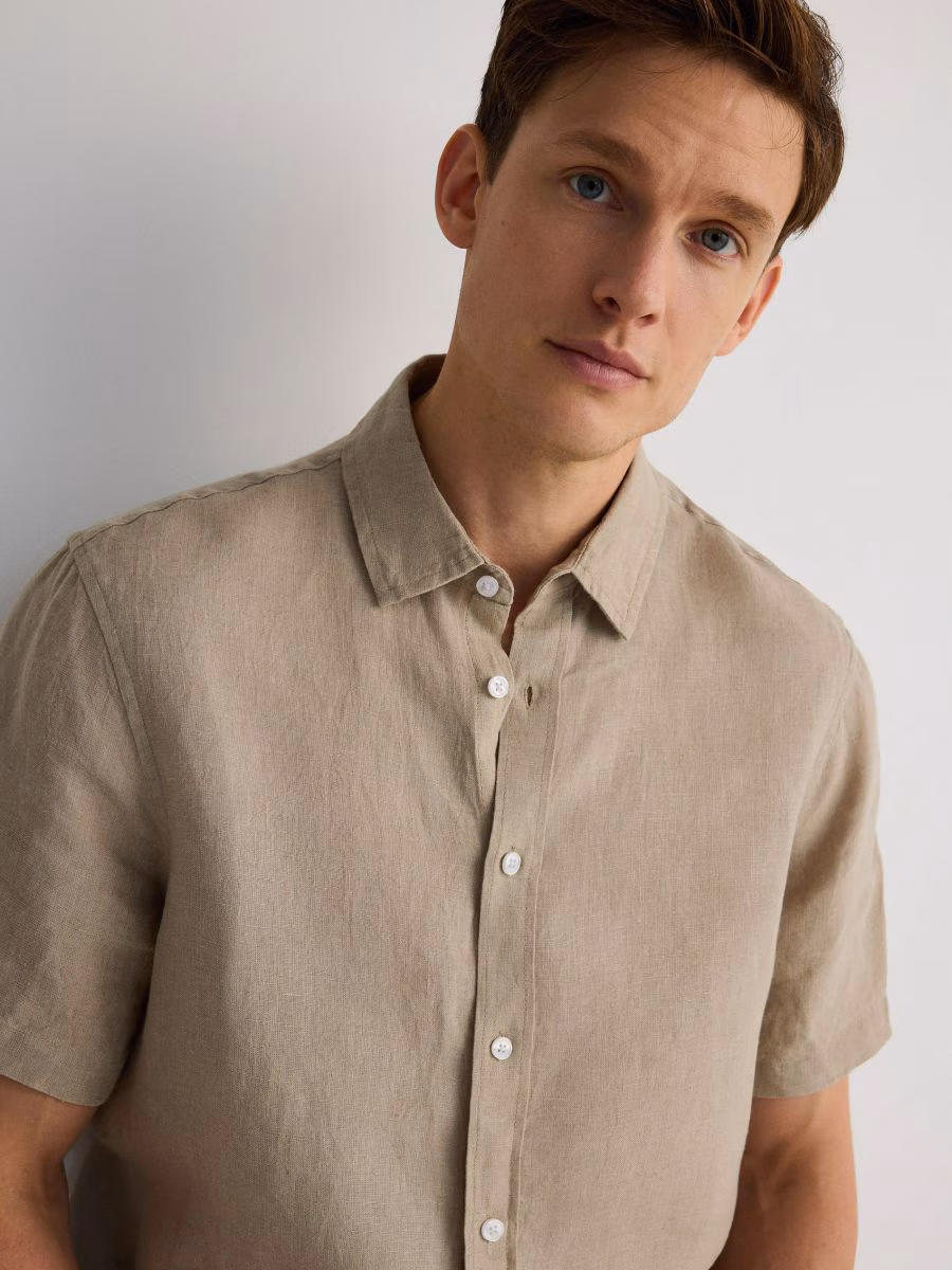 Comfort Fit Linen Shirt