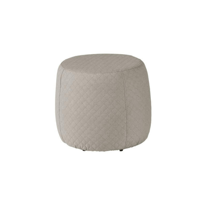 DOMINO - Repose-pied extérieur rond taupe