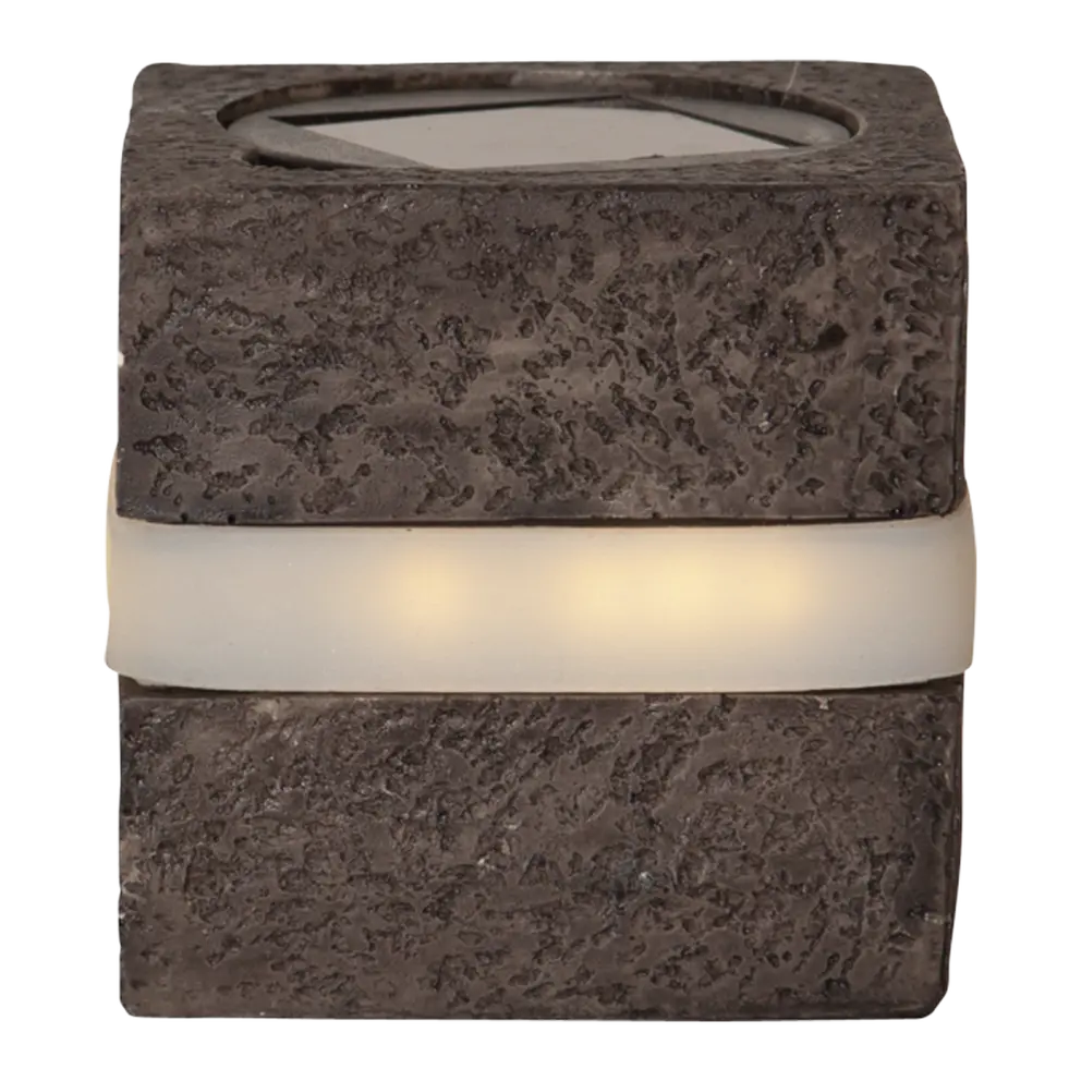 Solarleuchte Stonecube