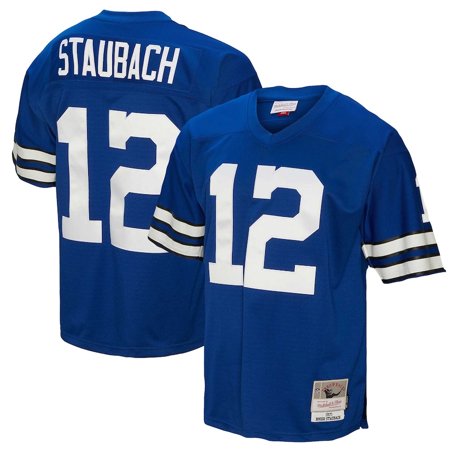Roger Staubach Dallas Cowboys Big & Tall 1971 Legacy Retired Player Jersey - Navy