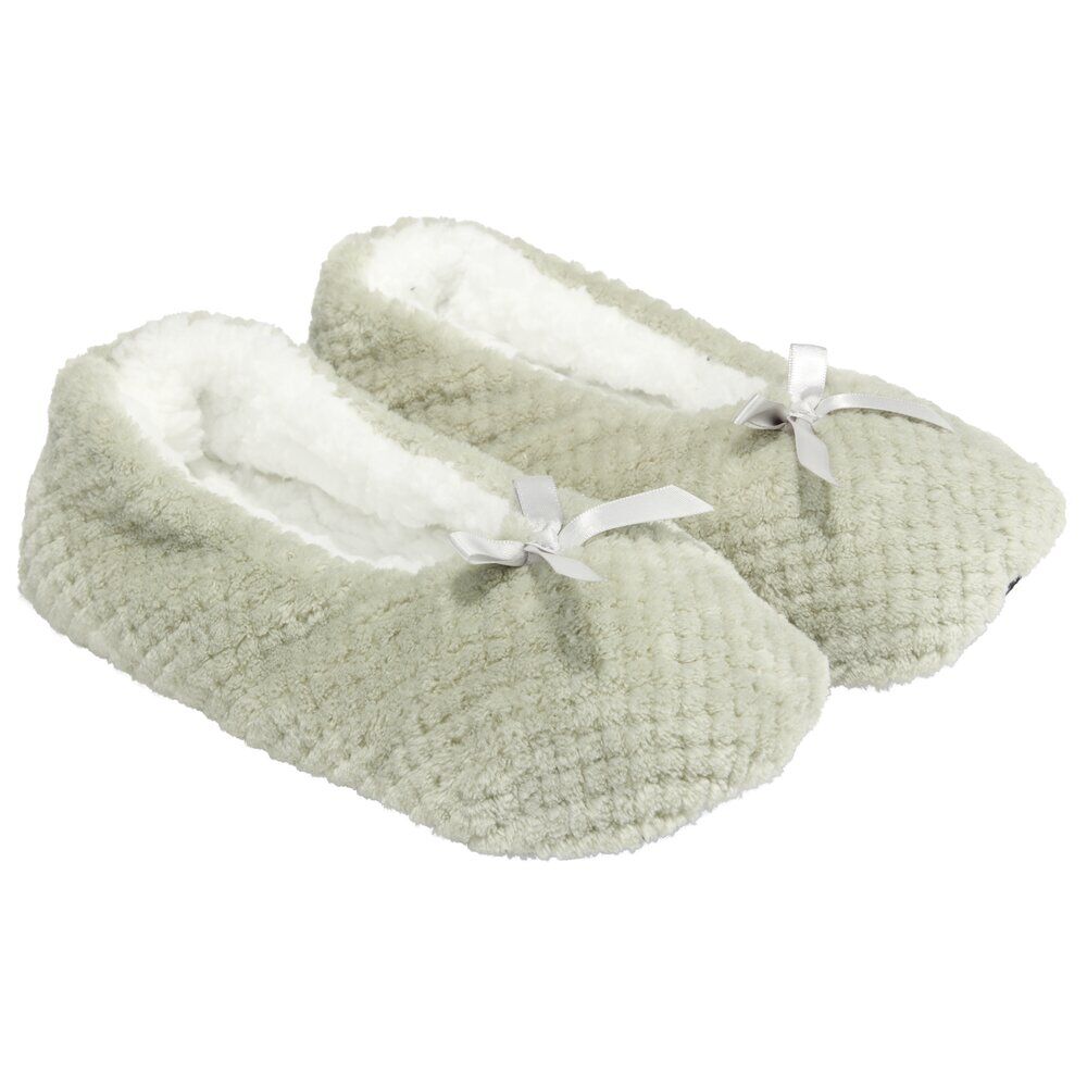 Chaussons ballerines fourrés femme beige 36/37