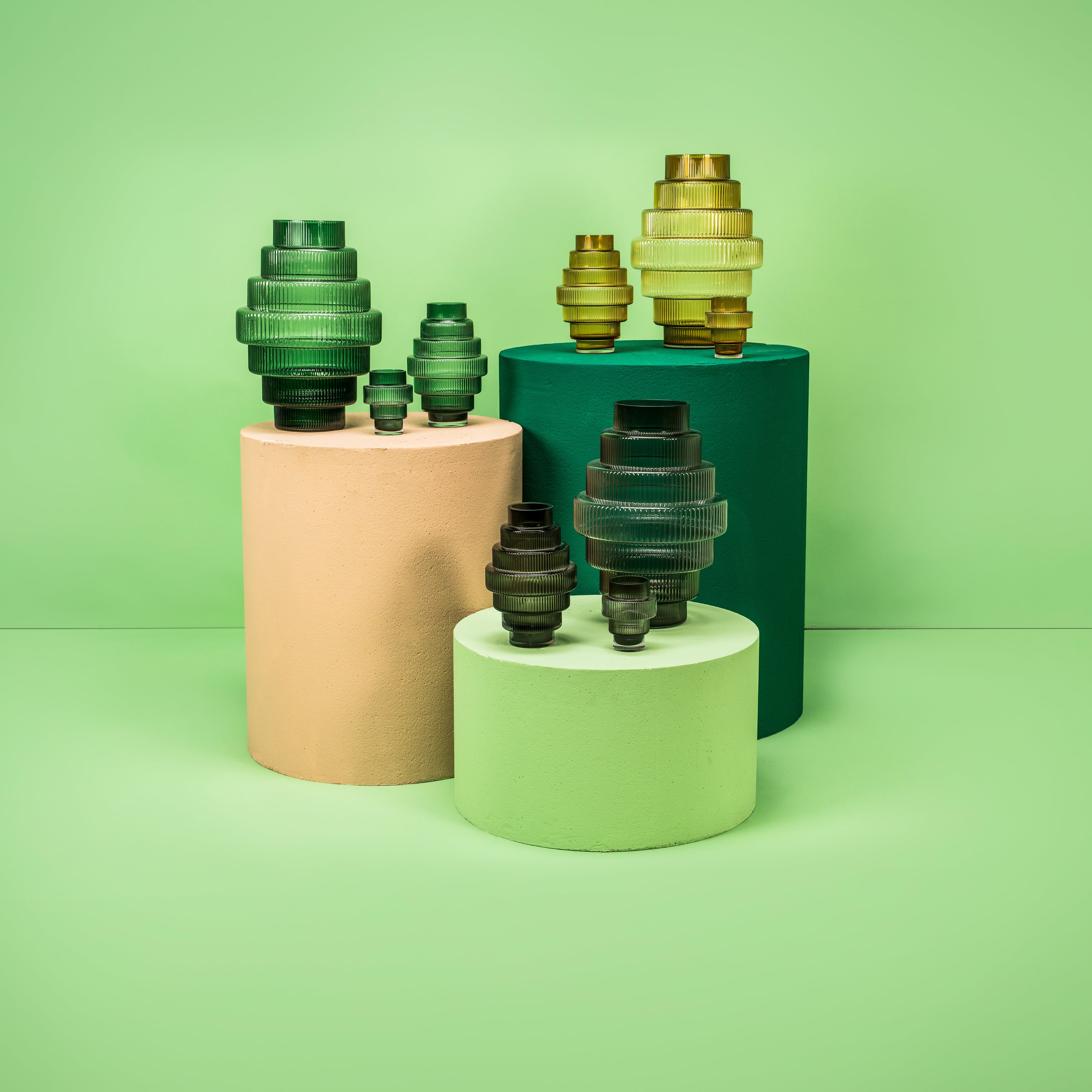 POLSPOTTEN Steps Vaas S - Groen