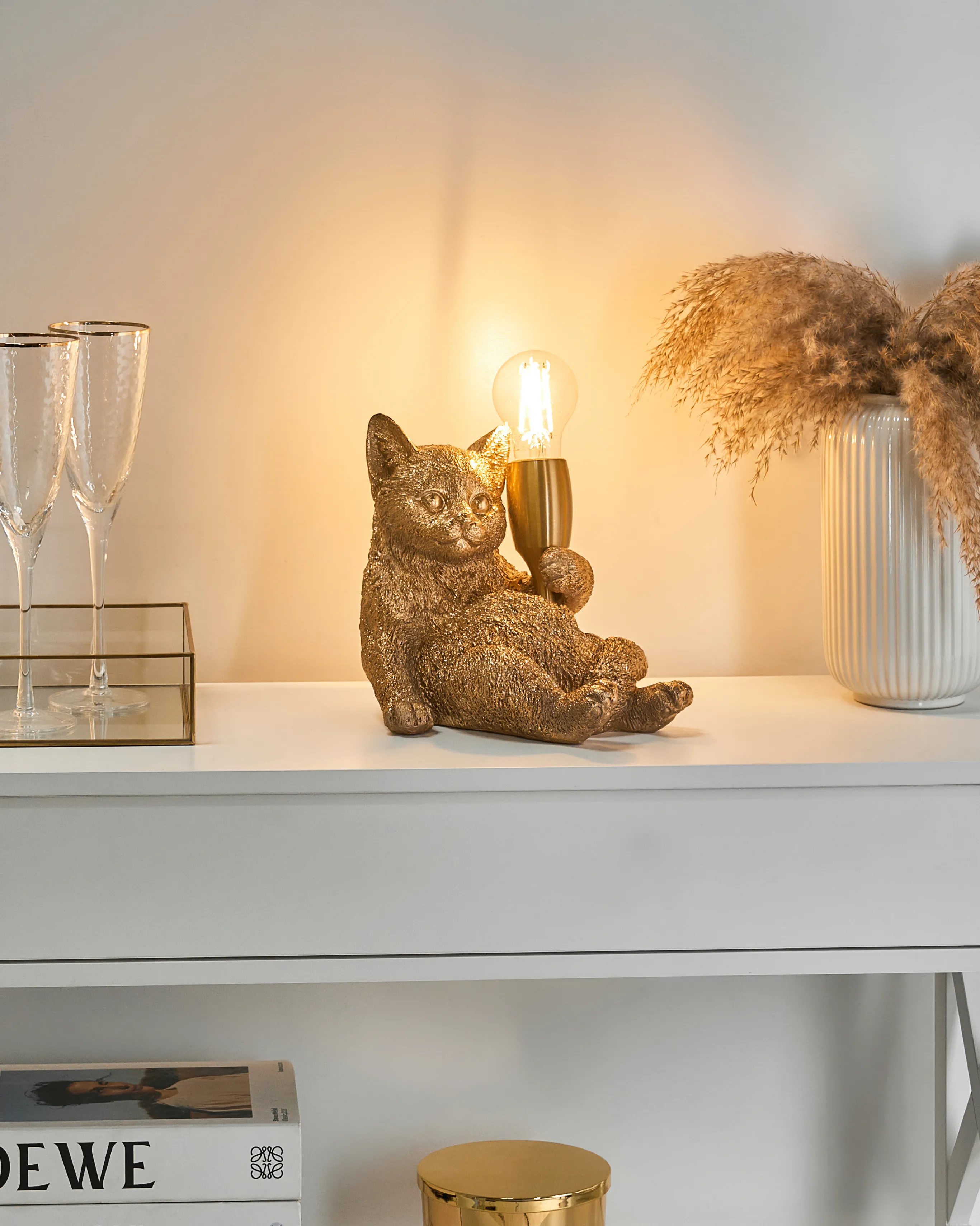 Table Lamp Cat ZIPPY Gold