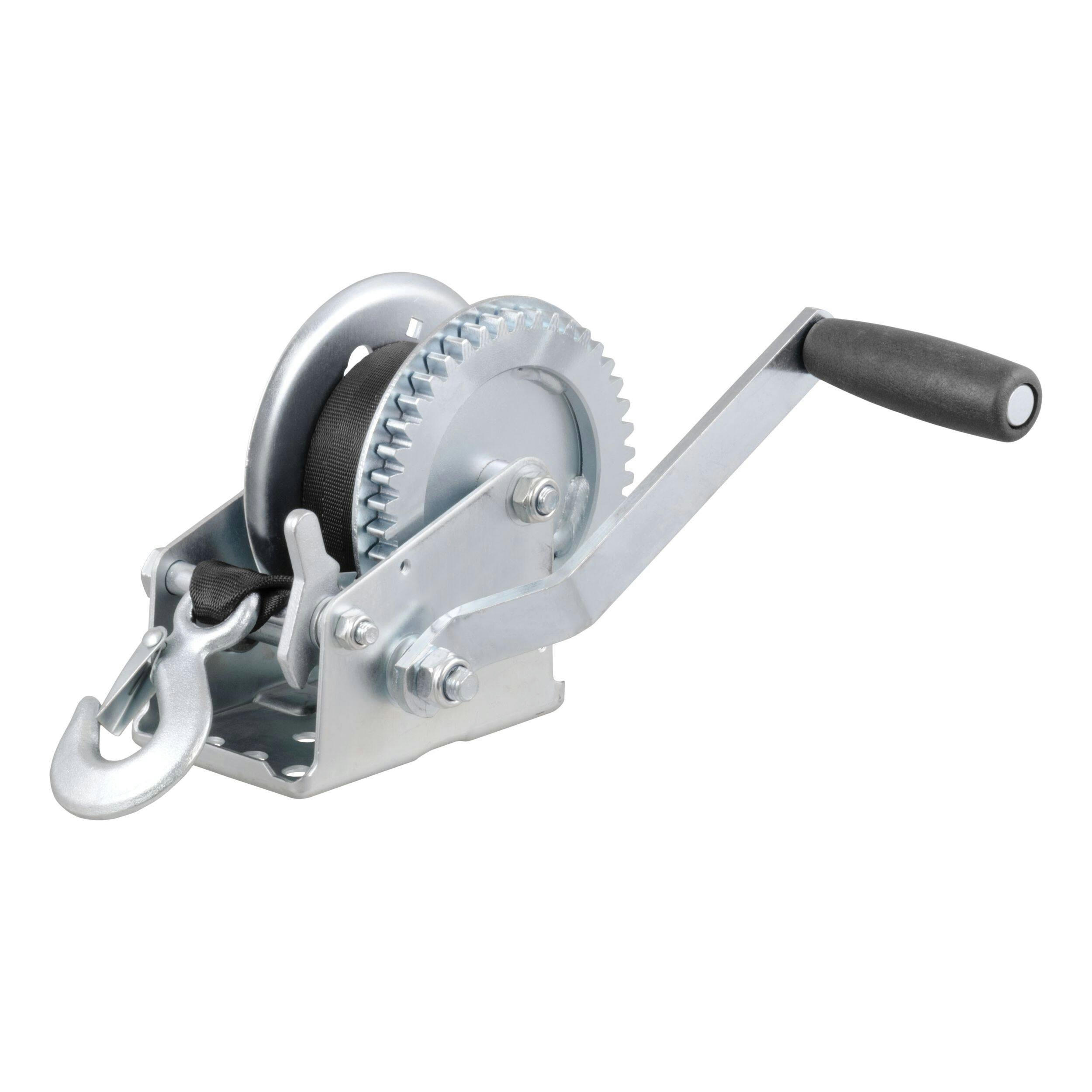 CURT Hand Crank Winch with 20-ft Strap
