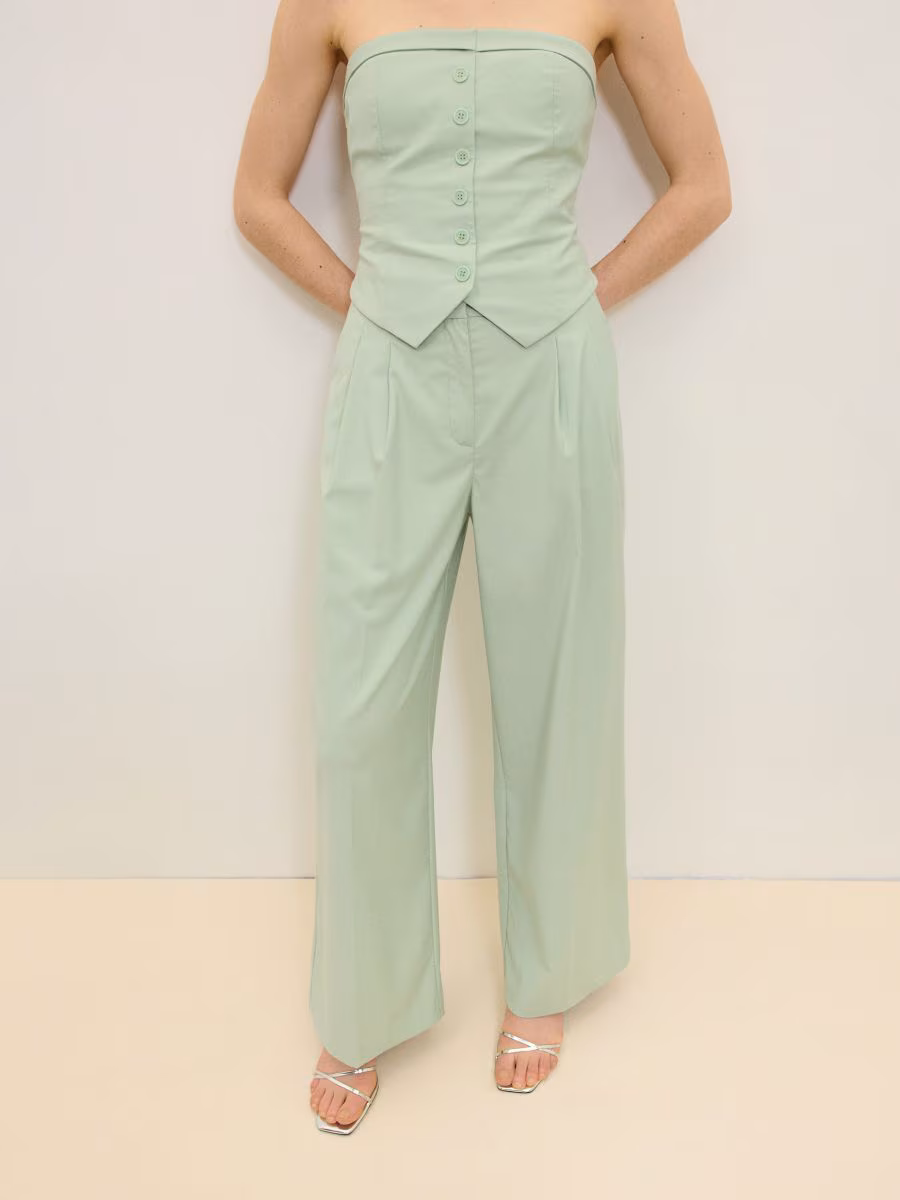 Suit Trousers With Viscose Blend