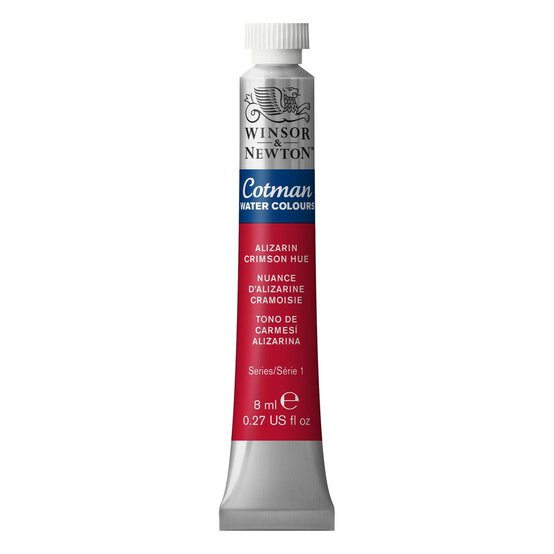 Winsor & Newton Cotman Alizarin Crimson Hue Watercolour Tube 8ml (003)