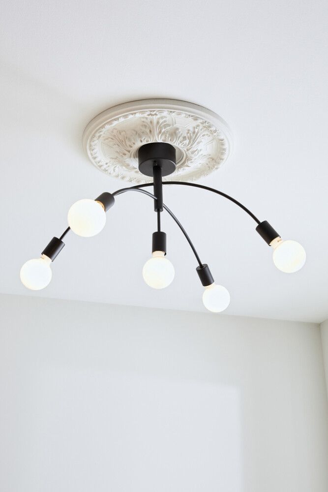 TAKLAMPE MARKSLÖJD CYGNUS 5 SVART