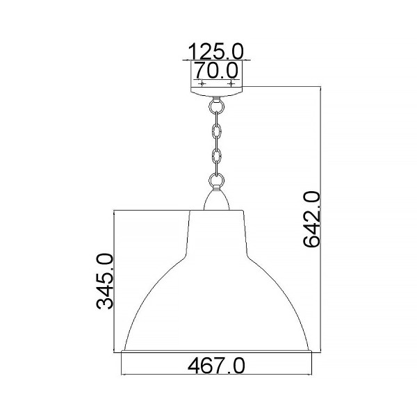Lampa wisząca antyczny pewter Missoula 1xE27x60W Kichler