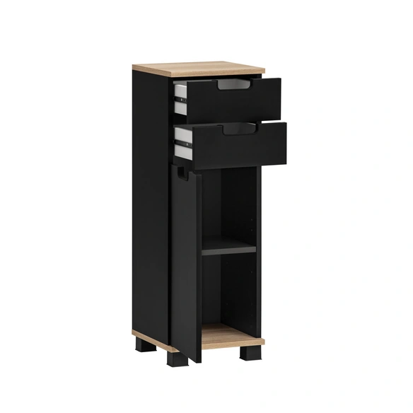 Highboard »Emmik«, BxH: 30,3 x 88,1 cm, weiß eiche