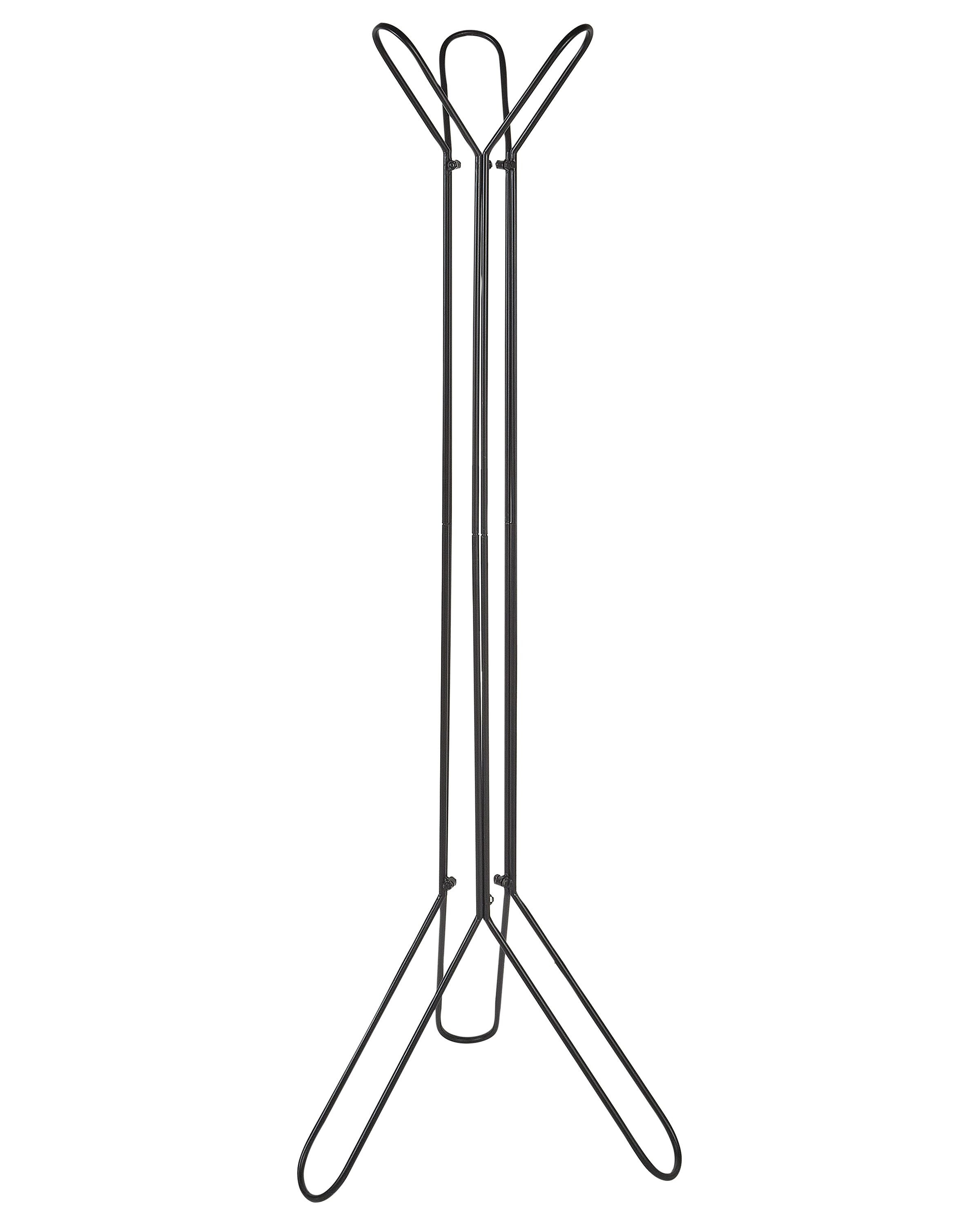 Wieszak stojący metalowy 162 cm czarny