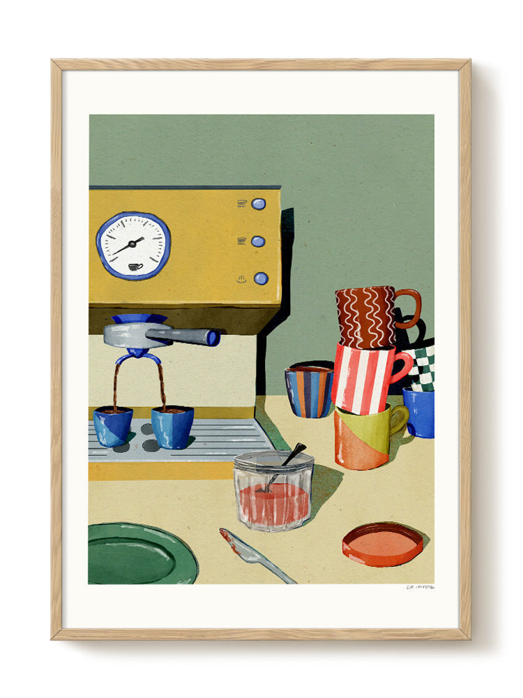 Eva Halfers - Cafezinho - PSTR studio Kunst Poster
