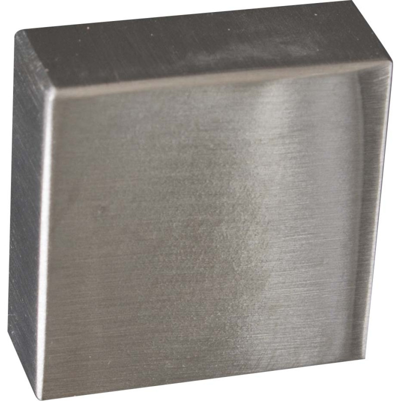 Bouton carré en acier inoxydable 25 x 25 mm 6 pièces LINEA BERTOMANI