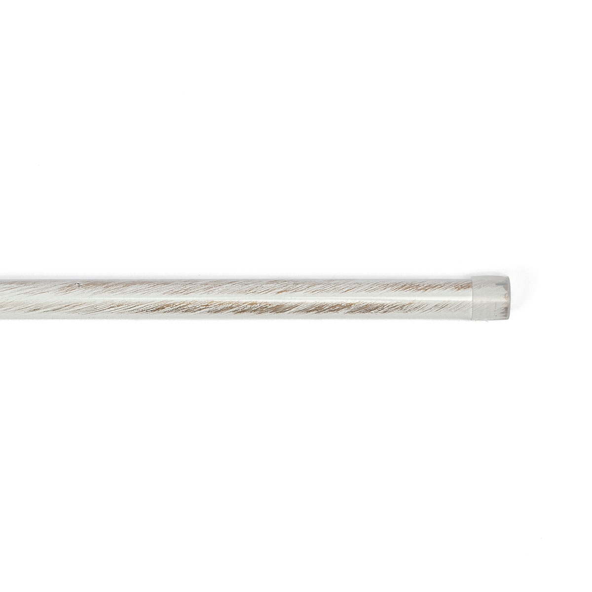 Tubo de ferro forjado branco e dourado 250cm