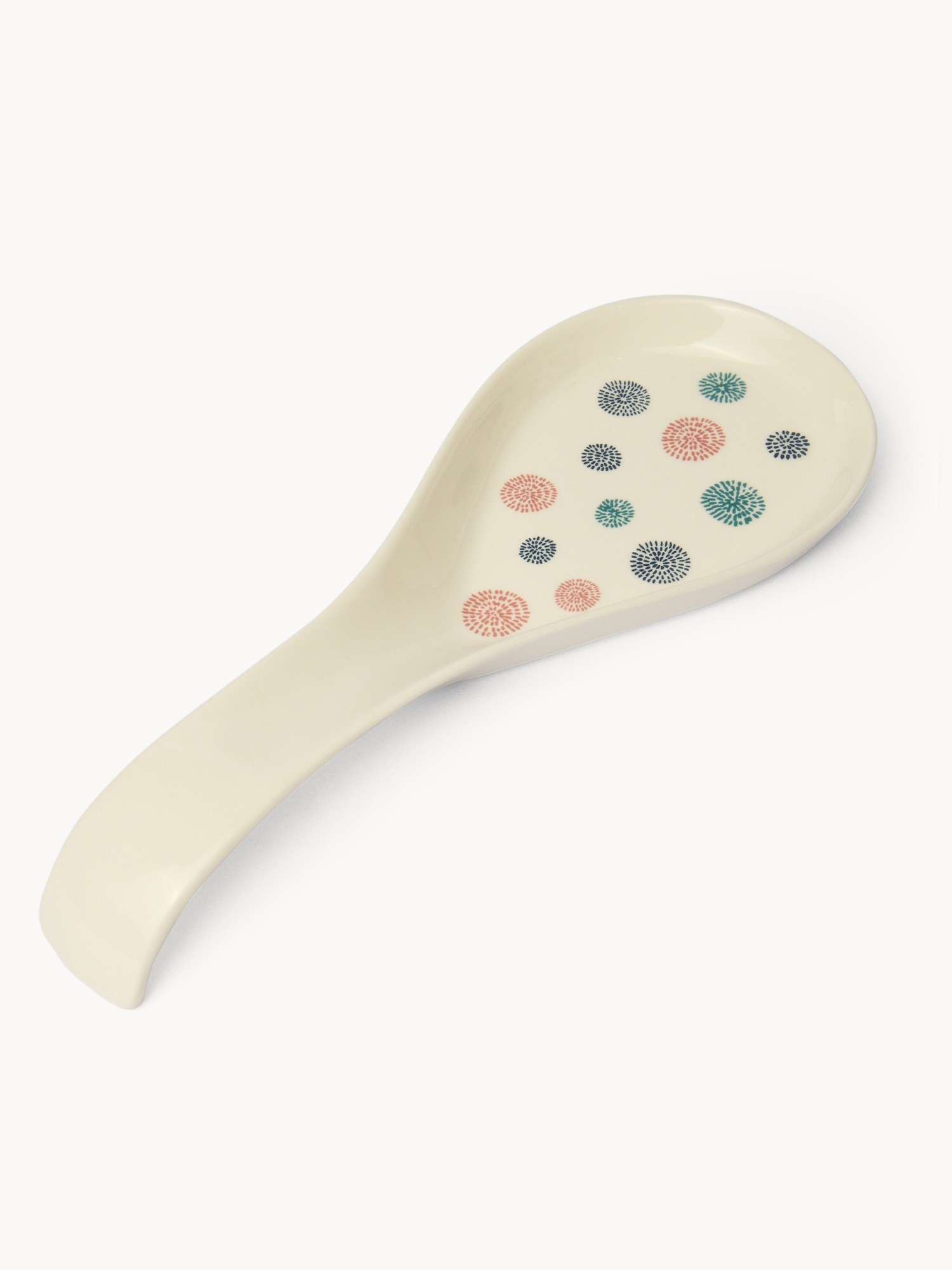 Porta mestolo in new bone china motivo a fiori - Prezzo di lancio