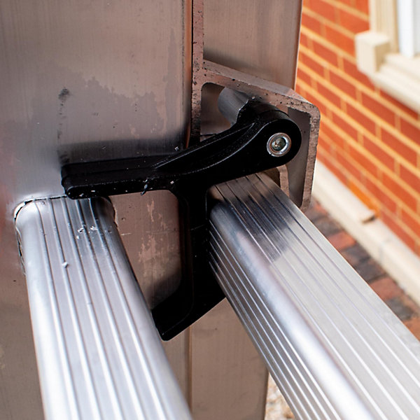 Home Master 3-teilige Ausziehleiter Aluminium - EN131 - 150 kg - Leicht - Stabilisationsstange - 3 x 8