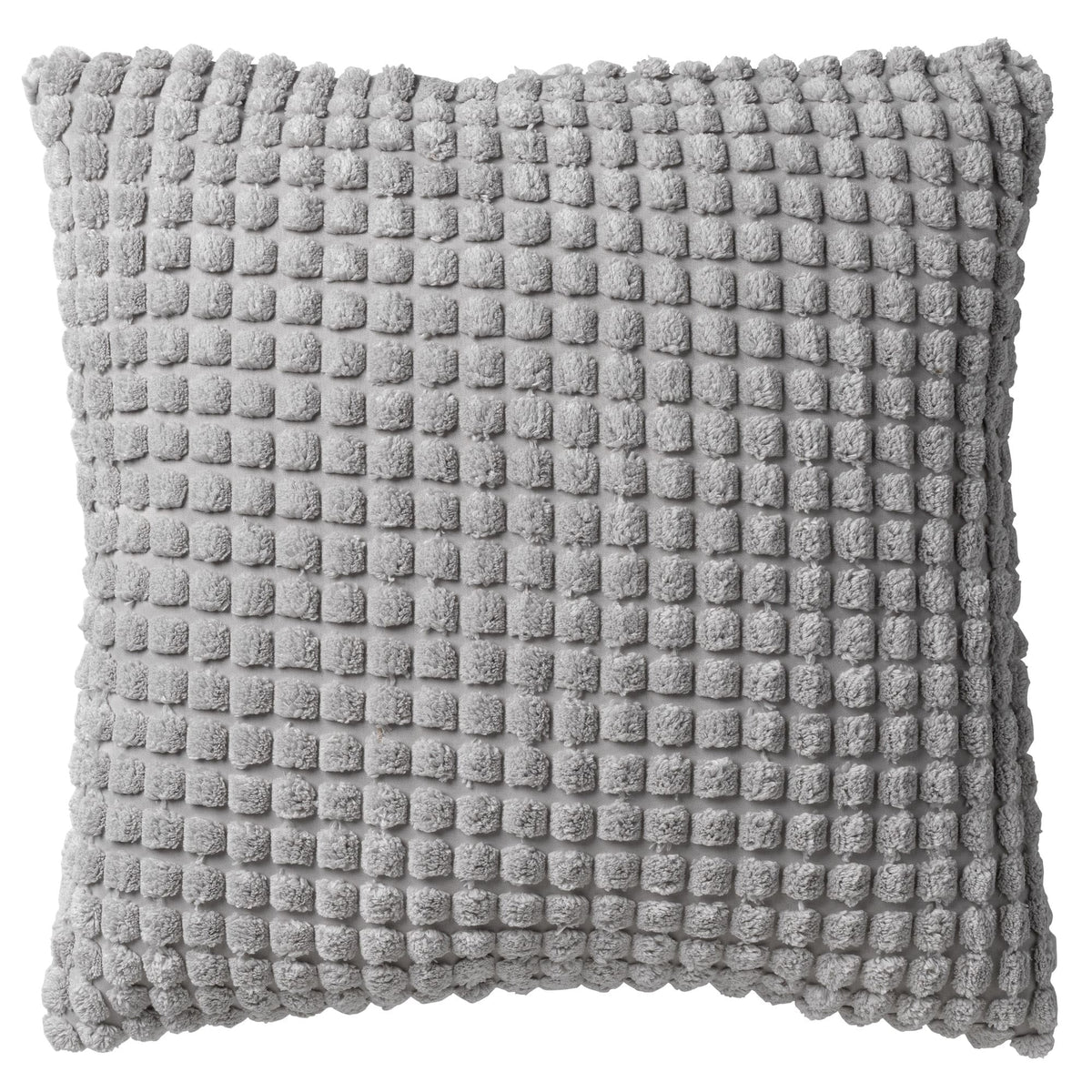 ROME - kussenhoes 45x45 cm - effen kleur - 3D-structuur - Micro Chip - grijs
