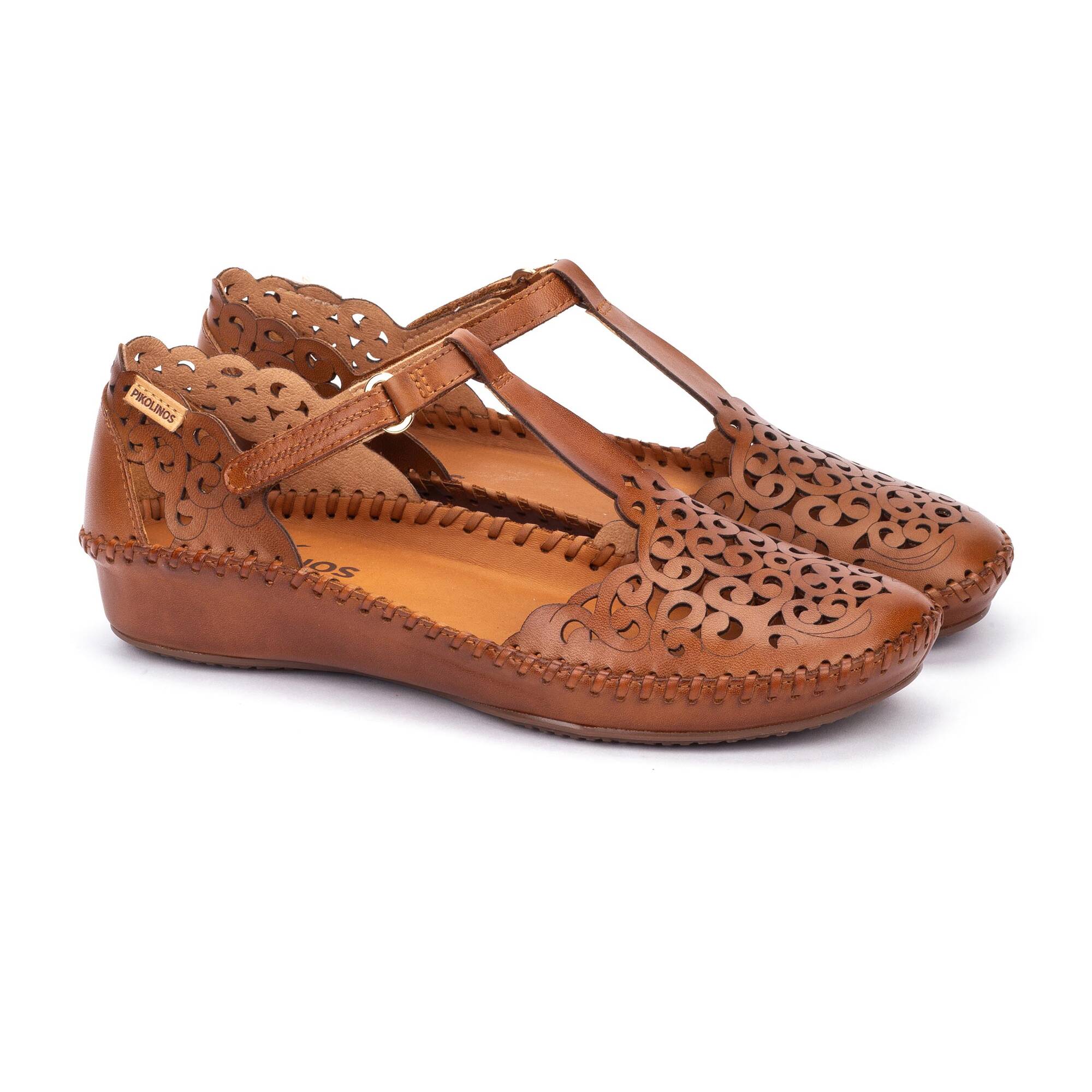 P. VALLARTA - Zapato semiabierto con cierre adherente para mujer