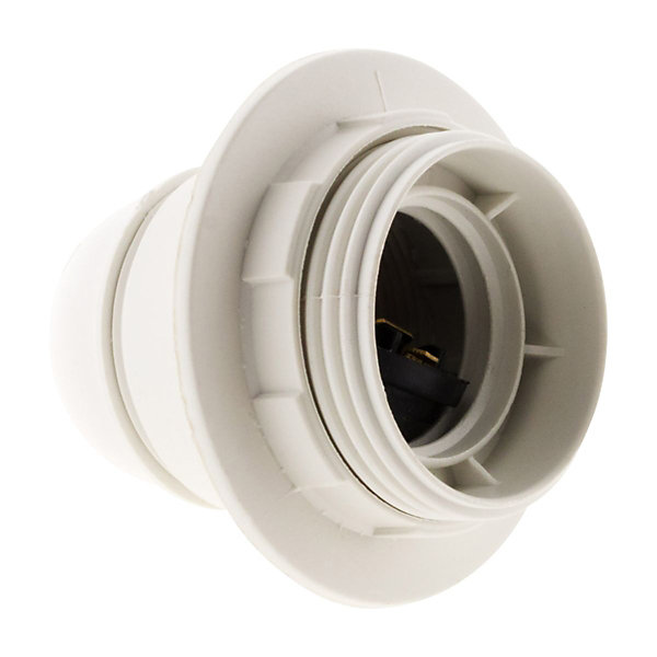 Lot de 5 douilles E27   bague - Blanc - Zenitech