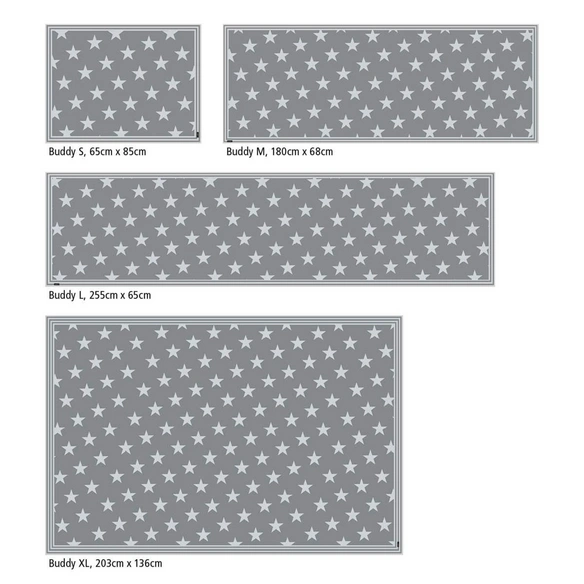 Vinyl Teppich »Mini«, BxL:255 cm x 65 cm, grau