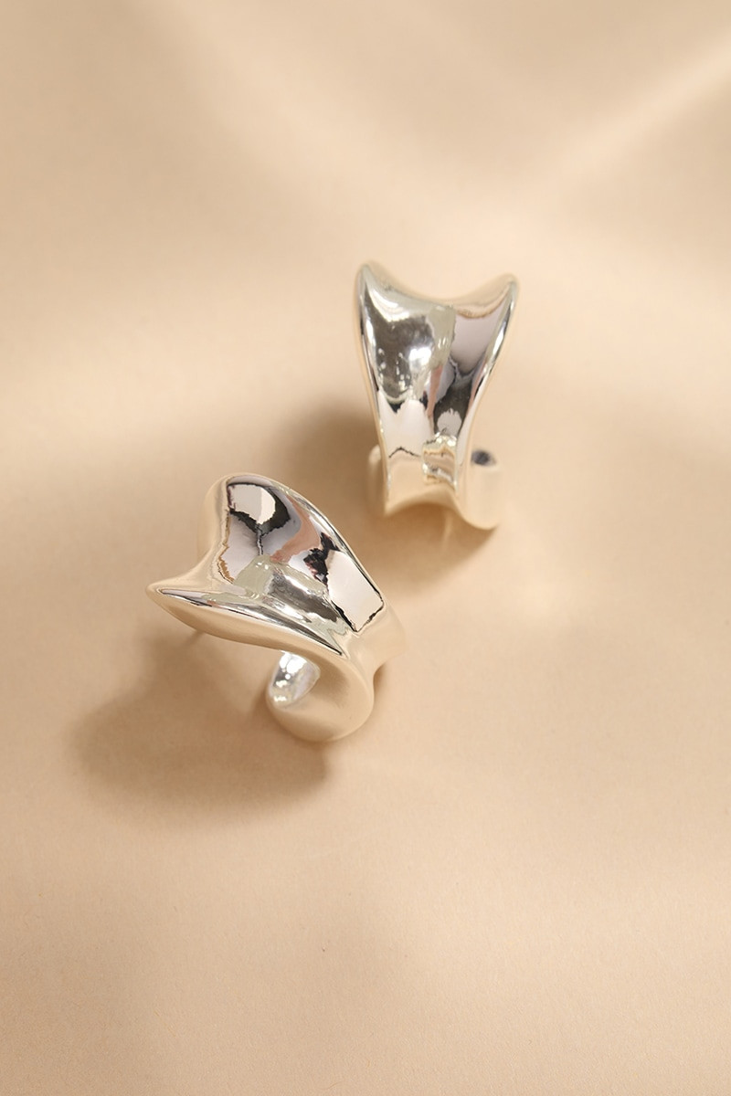 Fiona Organic Metal Drop Earrings