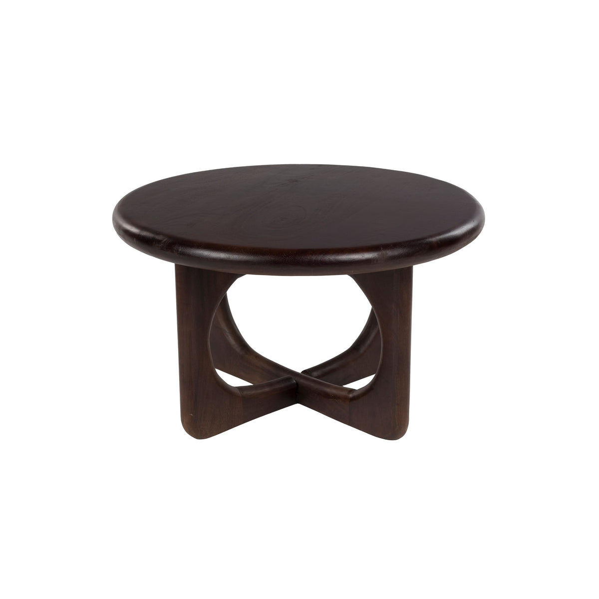 Housecraft Living Jani Salontafel Rond 60 cm Mangohout Donkerbruin