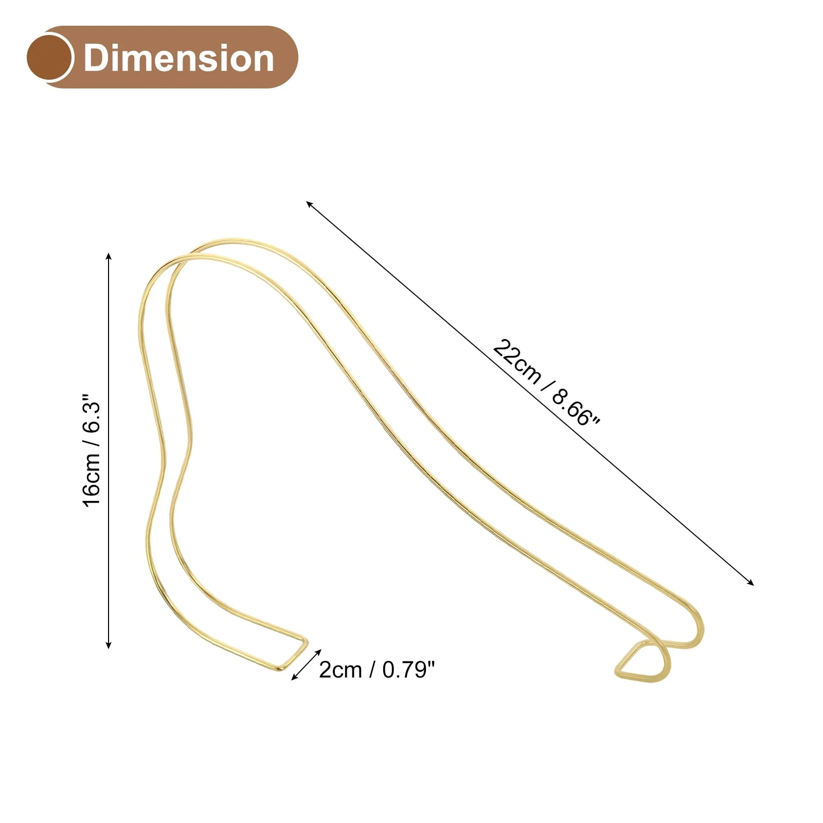 2Pcs Shoe Display Stand, Shoe Form Holder Form Inserts for High Heel - Gold